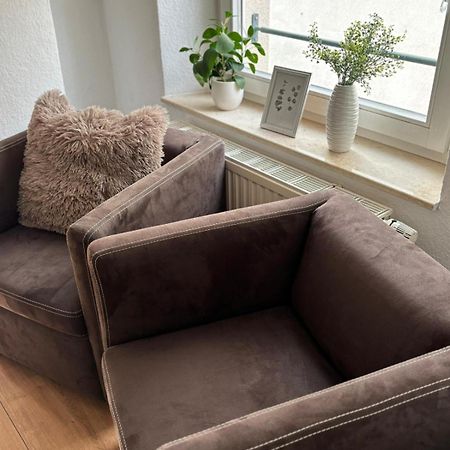 malerische Maisonettewohnung mit zwei Balkonen Plauen Exterior foto