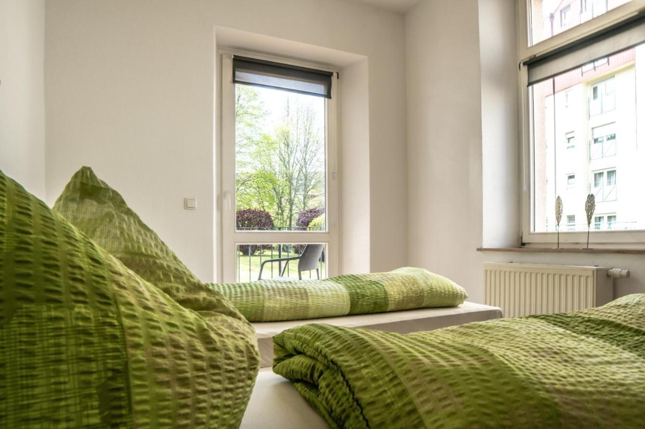 malerische Maisonettewohnung mit zwei Balkonen Plauen Exterior foto